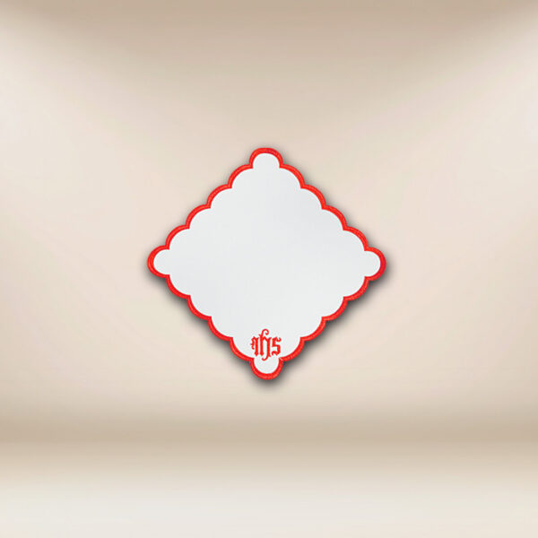 Embroidered Napkin "Cathedral" Red 32×32