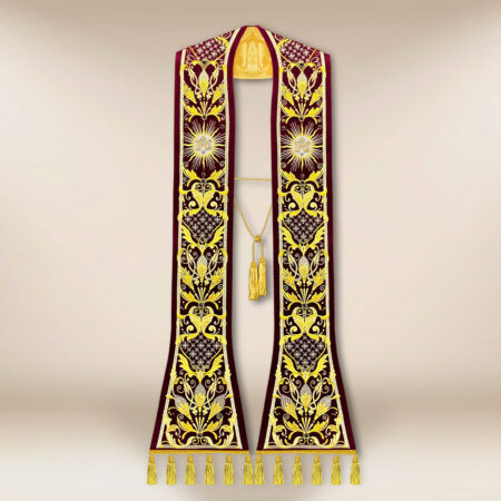 Stuła haftowana rzymska “Pietre E Oro”