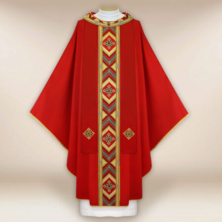 Ornat haftowany “Moderno Carisma” czerwony