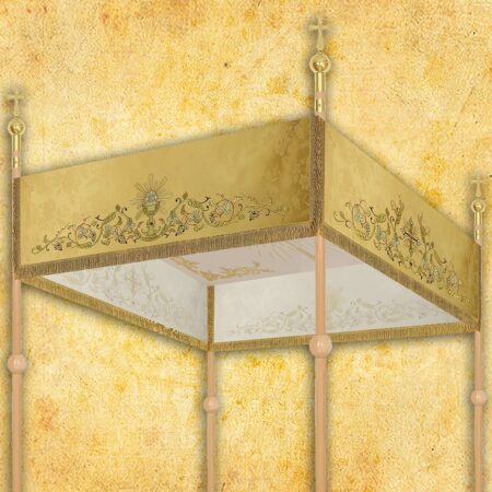 Embroidered canopy for the procession