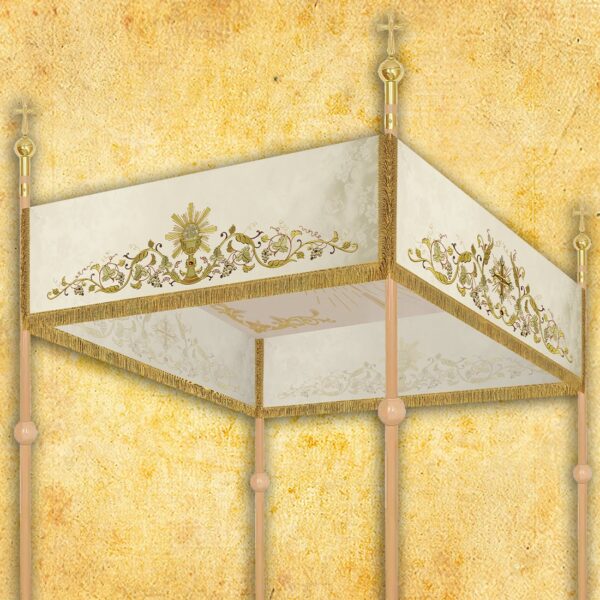 Embroidered canopy for the procession