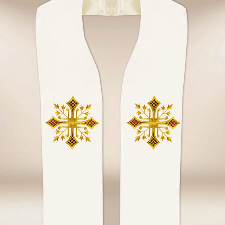 Stuła haftowana “Deo”