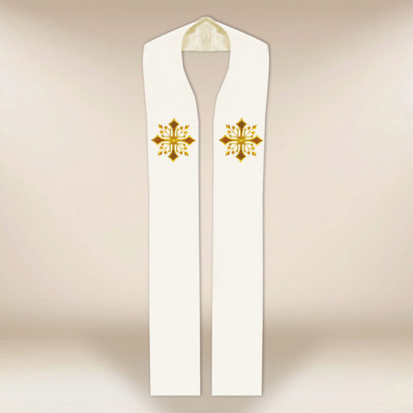 Stuła haftowana “Deo”