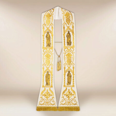 Stuła haftowana “4 Ewangelistów” plusz