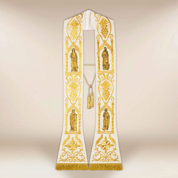 Stuła haftowana “4 Ewangelistów” plusz