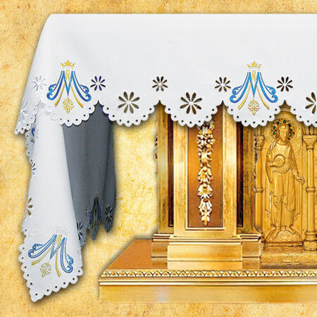 Embroidered Marian Altar Cloth – embroidered on three sides, 280x115cm