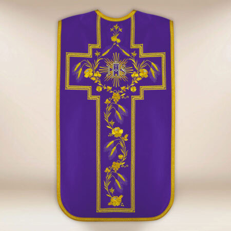 Embroidered Roman chasuble "Dominium"