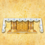Mary's altar cloth embroidered on three sides, 333x115cm