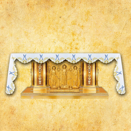 Mary's altar cloth embroidered on three sides, 512x115cm