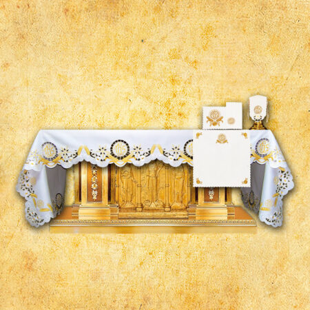 Embroidered altar cloth 330x111cm