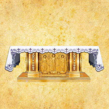 Obrus haftowany „Na Post” – haftowany z trzech stron 384x115cm