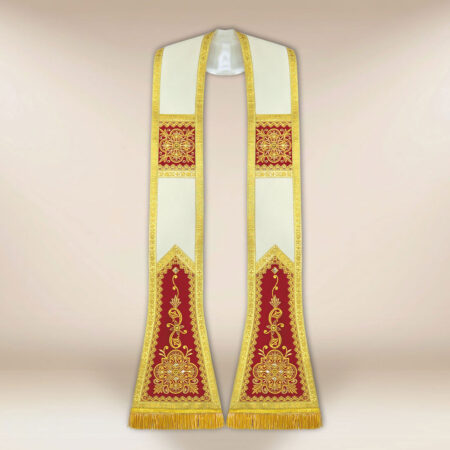 Stuła haftowana rzymska “Brillante-Vino”