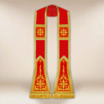 Stuła haftowana rzymska “Brillante-Rosso”