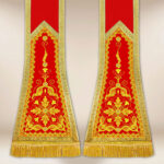 Stuła haftowana rzymska “Brillante-Rosso”