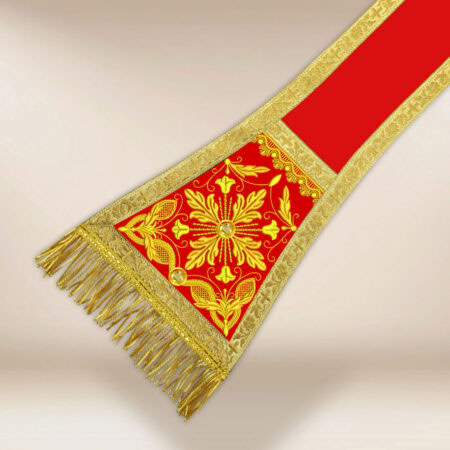 Embroidered maniple "Brillante-Rosso"