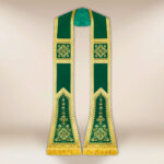 Stuła haftowana rzymska “Brillante-Verde”