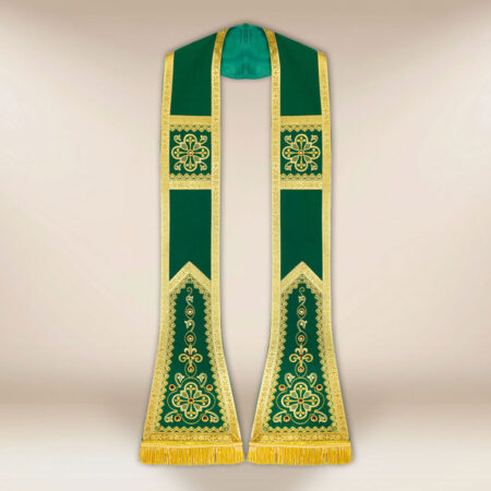 Stuła haftowana rzymska “Brillante-Verde”