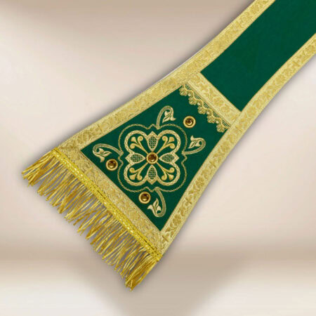 Embroidered "Brillante-Verde" maniple