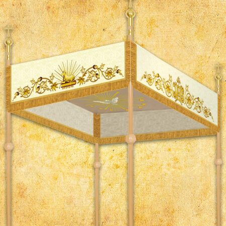 Embroidered canopy for the procession
