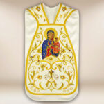 Embroidered Roman chasuble "Our Lady of Częstochowa"