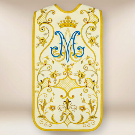 Embroidered Roman chasuble "Our Lady of Częstochowa"