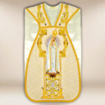 Embroidered Roman chasuble "Our Lady of Fatima"
