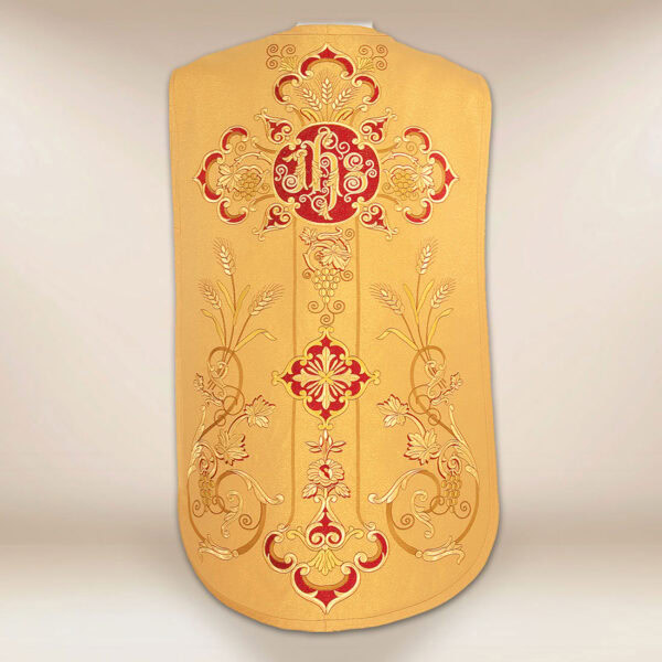 Embroidered Roman chasuble "Vaticano"