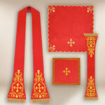Embroidered Roman chasuble "Hosanna"
