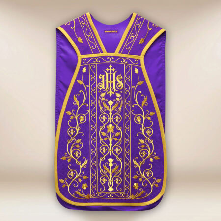 Embroidered Roman chasuble "Hosanna"