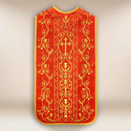 Embroidered Roman chasuble "Hosanna"