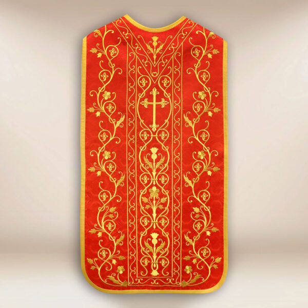 Embroidered Roman chasuble "Hosanna"