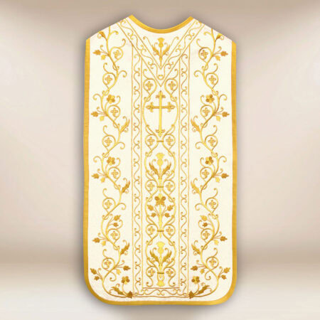 Embroidered Roman chasuble "Hosanna"