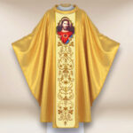 Ornat haftowany z wizerunkiem fotograficznym „Serce Jezusa”