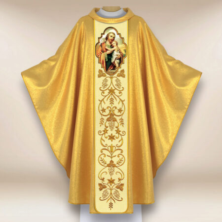 Ornat haftowany z wizerunkiem fotograficznym „Św. Józef”