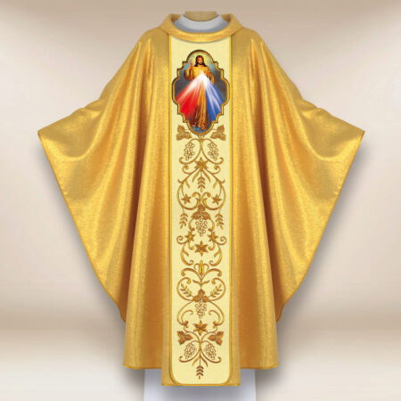 Ornat haftowany z wizerunkiem fotograficznym „Jezus Miłosierny”