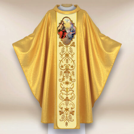 Ornat haftowany z wizerunkiem fotograficznym „Trójca Święta”