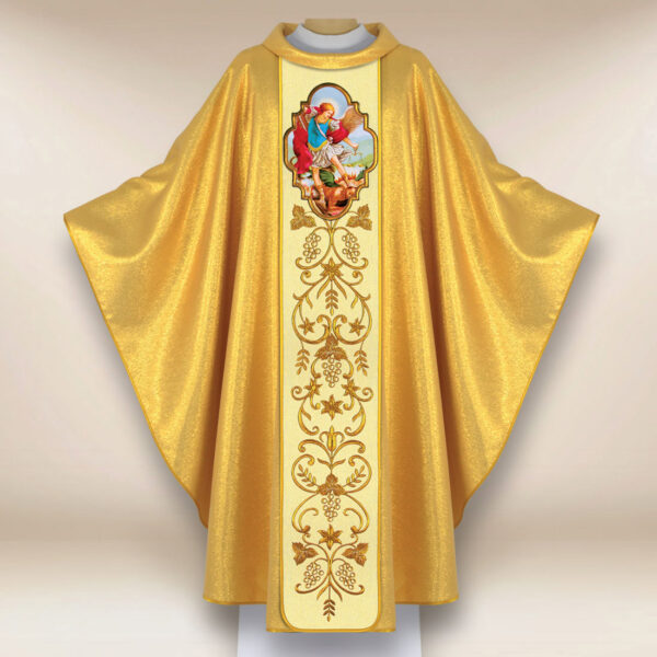 Ornat haftowany z wizerunkiem fotograficznym „Św. Michał Archanioł”