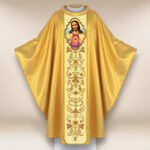 Ornat haftowany z wizerunkiem fotograficznym „Serce Jezusa”