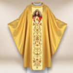 Ornat haftowany z wizerunkiem fotograficznym „Serce Jezusa”