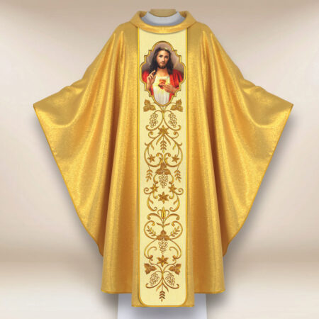 Ornat haftowany z wizerunkiem fotograficznym „Serce Jezusa”