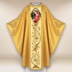 Ornat haftowany z wizerunkiem fotograficznym „Serce Maryi”