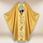 Ornat haftowany z wizerunkiem fotograficznym „Św. Maksymilian Kolbe”