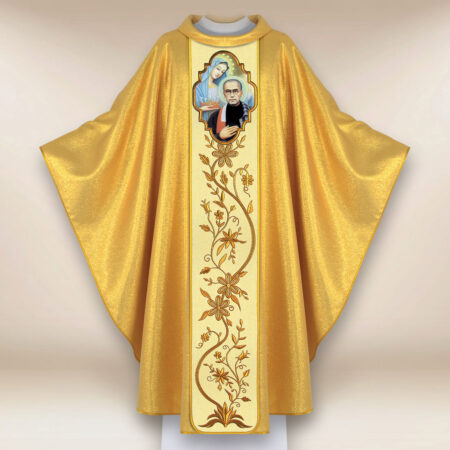 Ornat haftowany z wizerunkiem fotograficznym „Św. Maksymilian Kolbe”
