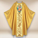 Ornat haftowany z wizerunkiem fotograficznym „Serce Maryi”