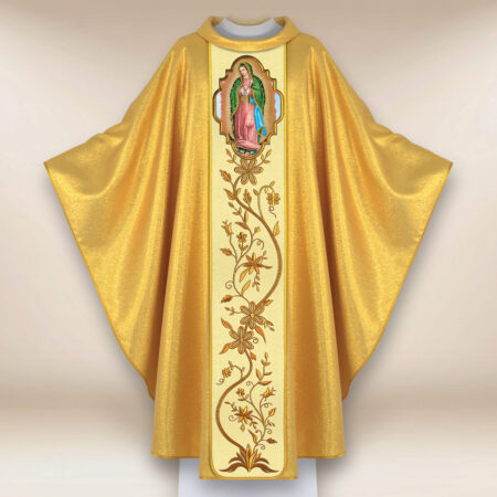 Ornat haftowany z wizerunkiem fotograficznym „Matka Boża z Guadelupe”