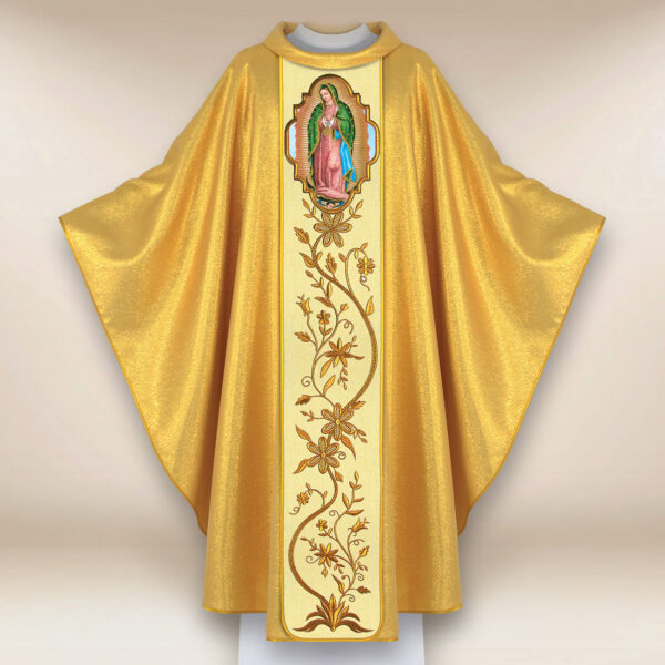 Ornat haftowany z wizerunkiem fotograficznym „Matka Boża z Guadelupe”