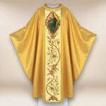 Ornat haftowany z wizerunkiem fotograficznym „Św. Barbara”