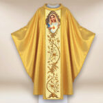 Ornat haftowany z wizerunkiem fotograficznym „Serce Maryi”