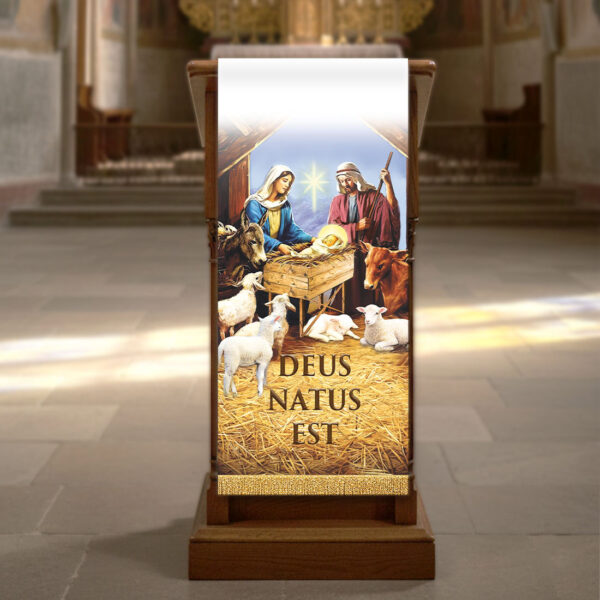 Printed lectern cover