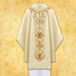Liturgical chasuble Good Shepherd embroidered
